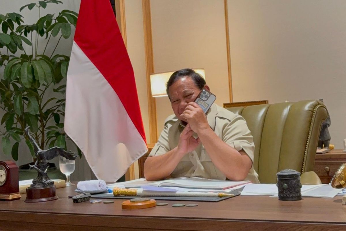Presiden Prabowo Silaturahmi dengan Para Pemimpin Negara lewat Telepon pada Momen Idulfitri