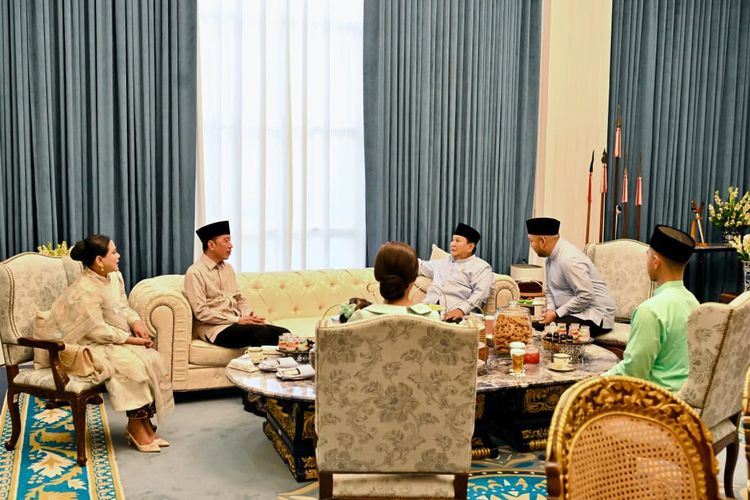 Jokowi, SBY, Hadiri Halalbihalal bersama Prabowo di Istana